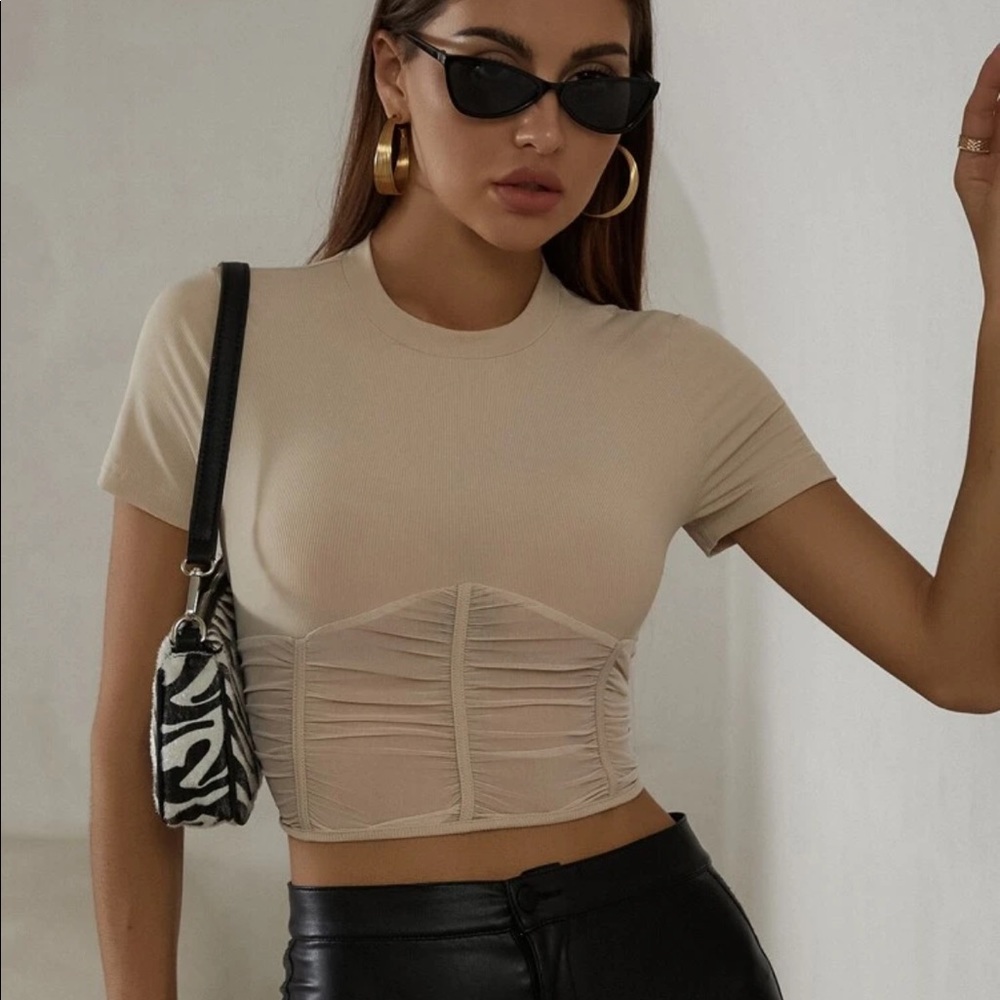 Corset style top